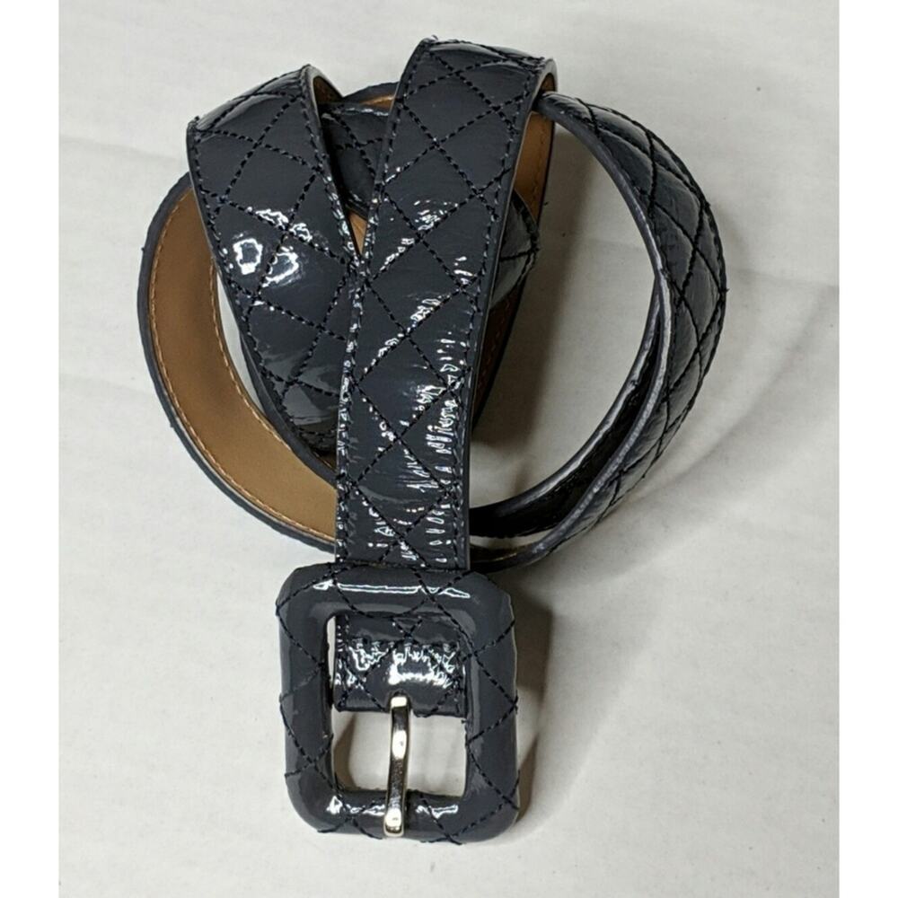 Talbots Quilted Leather Belt L